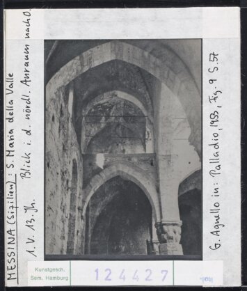 Vorschaubild Messina (Sizilien): S.Maria della Valle 1.Viertel 13.Jh.
Blick in den nördl- Anraum nach Osten Diasammlung